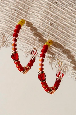 Panama Beaded Hoops