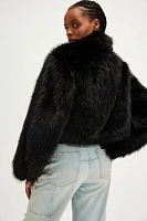 Paris Cropped Faux Fur Jacket