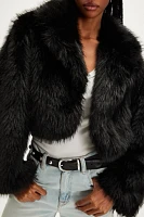 Paris Cropped Faux Fur Jacket