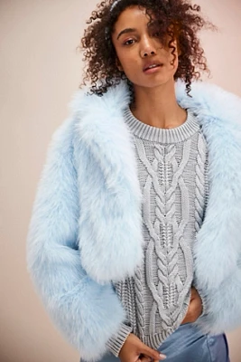 Paris Cropped Faux Fur Jacket