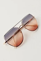 Paloma Oversized Aviator Sunglasses