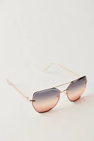 Paloma Oversized Aviator Sunglasses
