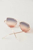 Paloma Oversized Aviator Sunglasses