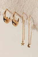 My Lucky Moons And Stars Earring Set