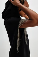 Vintage Souls Metal Fringe Hoodie Maxi