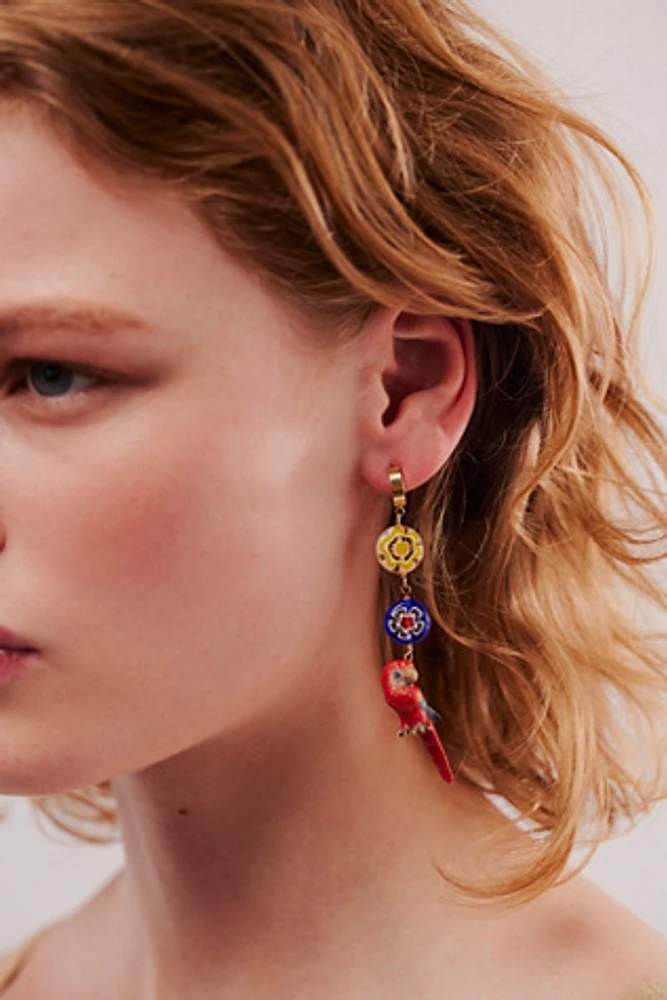 Alisa Michelle Parrot Drop Earrings