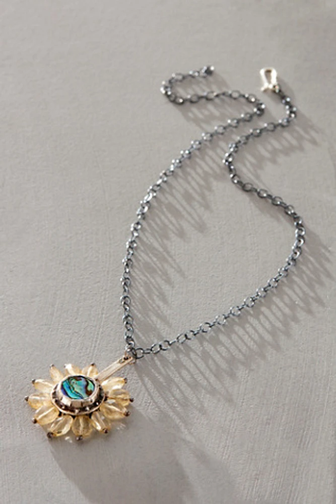 Eric Silva Flower Stone Necklace