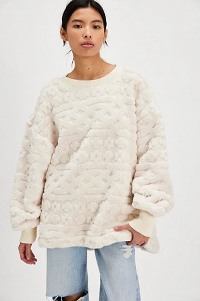 Cable Knit Sweatshirt