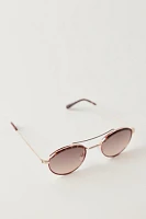 Bradley Round Aviator Sunglasses