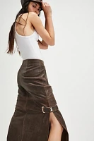 Just Female Ride Leather Skirt