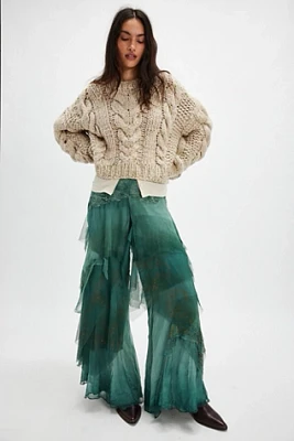 Nigel Preston Hand-Painted Fairy Chiffon Pants