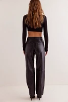 We The Free Sophia Vegan Slim Barrel Pants