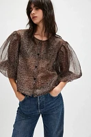 Nigel Preston Opera Puff Printed Top