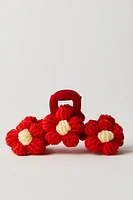 Sailor Crochet Flower Claw Clip