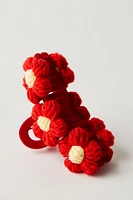 Sailor Crochet Flower Claw Clip