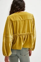 Brunch Babe Velvet Blouse