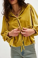 Brunch Babe Velvet Blouse