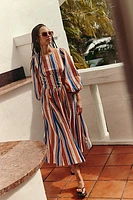 Serena Striped Midi