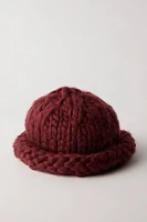 Woven Chunky Knit Beanie