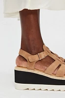 Mykonos Suede Fisherman Flatflorm Wedges