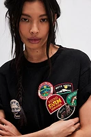 Found Multi-Patch Washed Tee