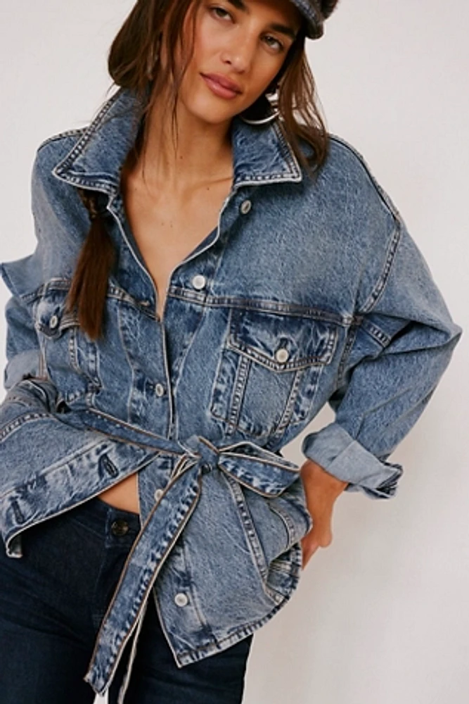 We The Free Knotted Denim Jacket
