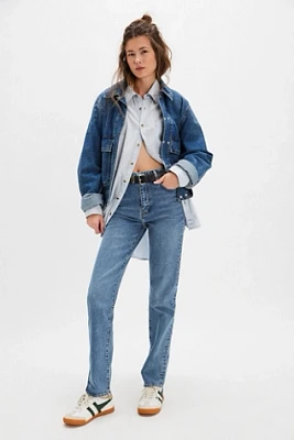 FRAME The Ruler High-Rise Straight Jeans