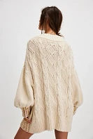 Gilded Cable Embellished Sweater