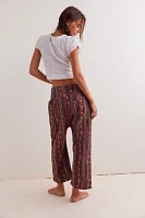 We The Free Lunan Crop Harem Cord Printed Jeans