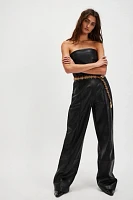 SER.O.YA Zoe Vegan Leather Jumpsuit