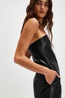 SER.O.YA Zoe Vegan Leather Jumpsuit