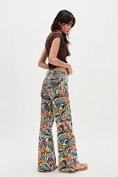 Wrangler High-Rise Printed Flare Jeans