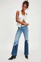 MOTHER The Dual Desperado Sneak Jeans