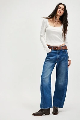 MOTHER The Full-Pipe Flood Jeans