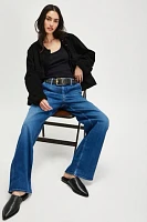 MOTHER The Major Zip Sneak Jeans