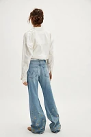 MOTHER The Bookie Heel Gemstone Jeans