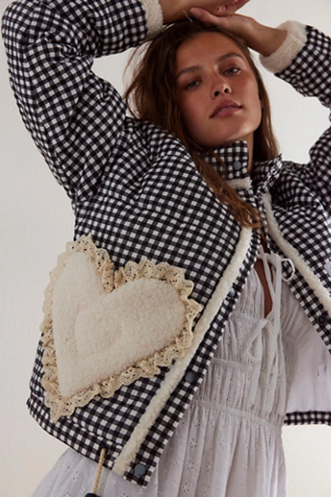 A/ASUNSOLO Gingham Heart Jacket