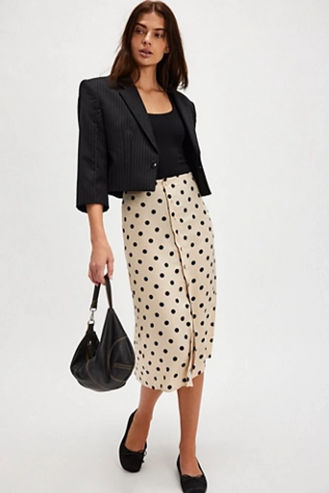 Analise Printed Midi Skirt