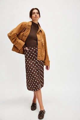 Analise Printed Midi Skirt
