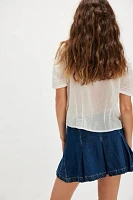 We The Free Madison Ave Denim Mini Skirt