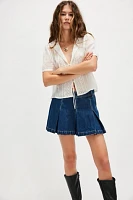 We The Free Madison Ave Denim Mini Skirt