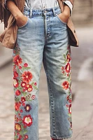 We The Free Willow Floral Embroidered Jeans