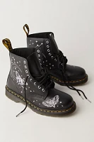 Dr. Martens 1460 Pascal Celestial Moth Embroidered Lace-Up Boots