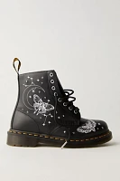 Dr. Martens 1460 Pascal Celestial Moth Embroidered Lace-Up Boots