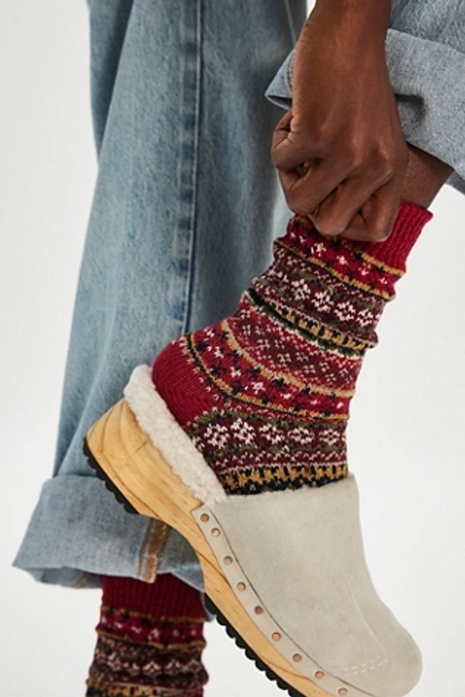 American Trench Cotton Fair Isle Socks