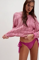Tulle Side Tie Bikini Undie