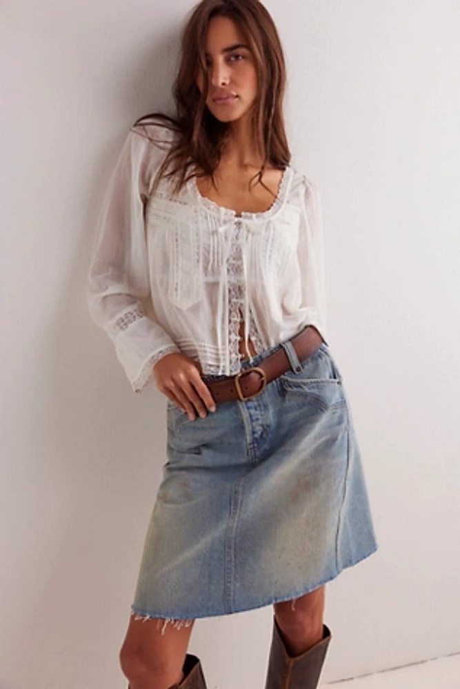 We The Free Suzy Denim Midi Skirt