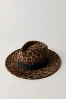 Carmen Leopard Brim Hat