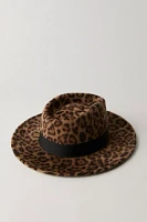 Carmen Leopard Brim Hat