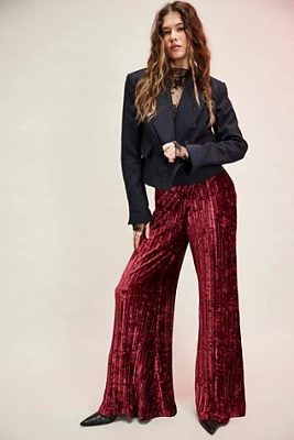 Star Sign Velvet Pants